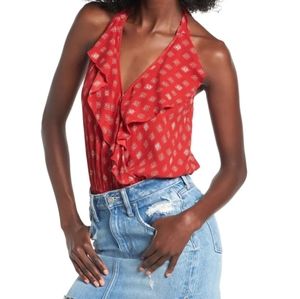 NWT, Band of Gypsies Halter Bodysuit Medium